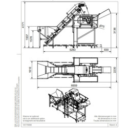 LiquiDrainer s dopravníkovým pásem na podestě V4170006