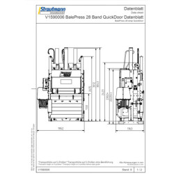 BP28 lis na papír a folii vázání páskou, QuickDoor