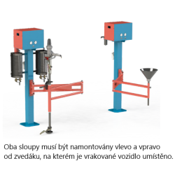 Modul 2 s dvěma sloupy, dvěma rameneny a dvakrát palivo GP