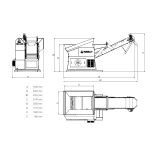 Předdrtič 13kW/dopravník/magnet
