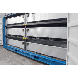 HV kontejner na baterie 20 stop 4 oddělení