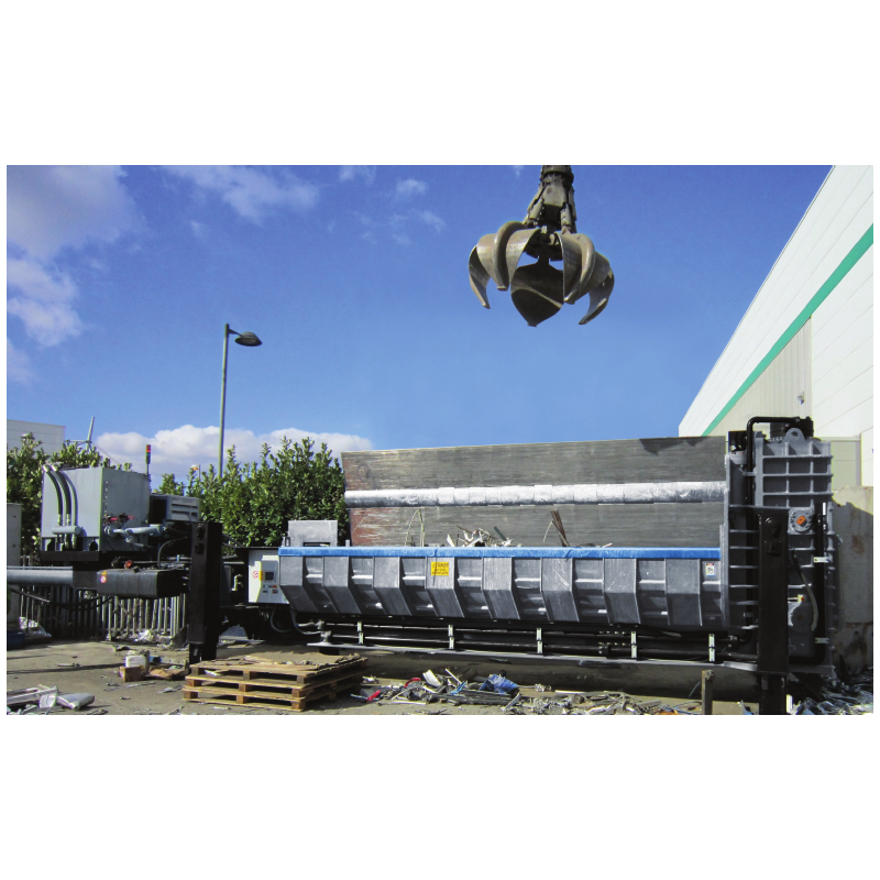 Nůžky na balíky 550 tun (5 m korba) s dieselovým mot. a dál. ovl.