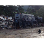 Nůžky na balíky 550 tun (5 m korba) s dieselovým mot. a dál. ovl.