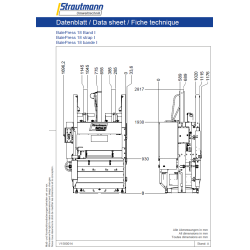 BP18 lis na papír a folii vázání páskou