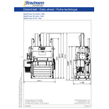 BP53 lis na papír nebo folii vázání drátem, hydraulické dveře