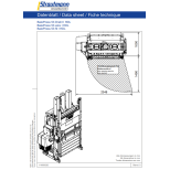 BP53 lis na papír nebo folii vázání drátem, hydraulické dveře
