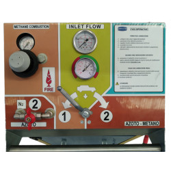 Mobilní jednotka s hořákem pro spálení CNG