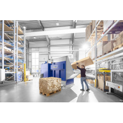 JLB Jumbo-Poloautomatický lis, násypka, pl. z rampy, QuickLink,1R